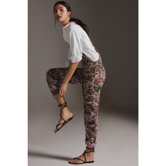 New Anthropologie Pilcro Painters Overalls $180 SIZE 25 Mauve - Picture 4 of 6